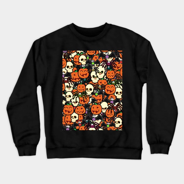 Halloween Hullabaloo Crewneck Sweatshirt by SquareDog